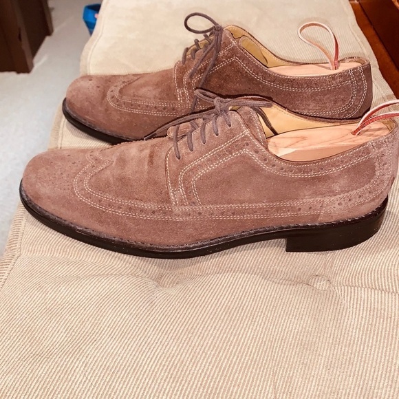 Cole Haan Wingtip Suede Oxford Shoes. - Picture 3 of 14